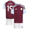 Maillot de Supporter Aston Villa Diaby 19 Domicile 2024-25 Pour Enfant